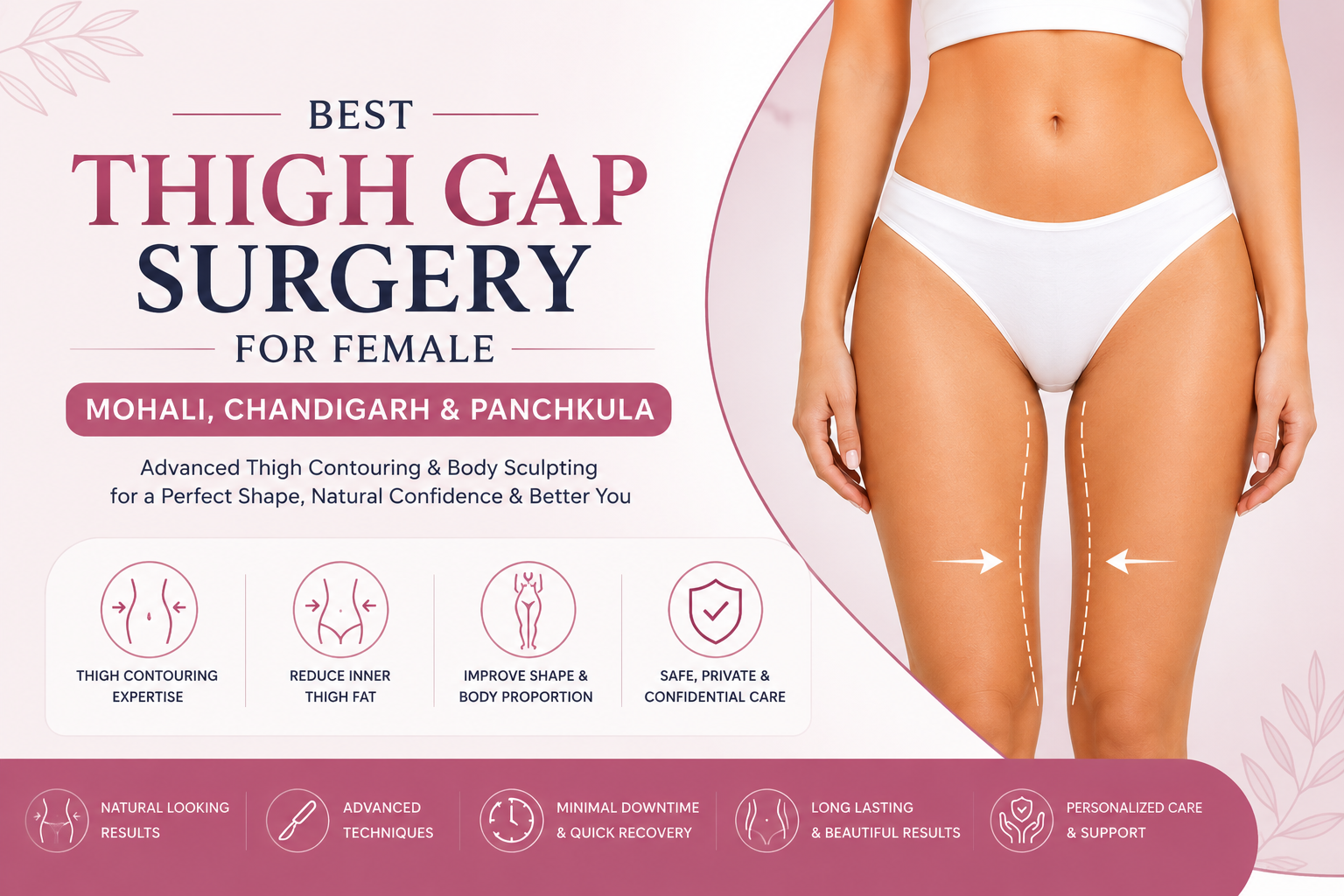 Thigh Gap Surgery for Female Mohali