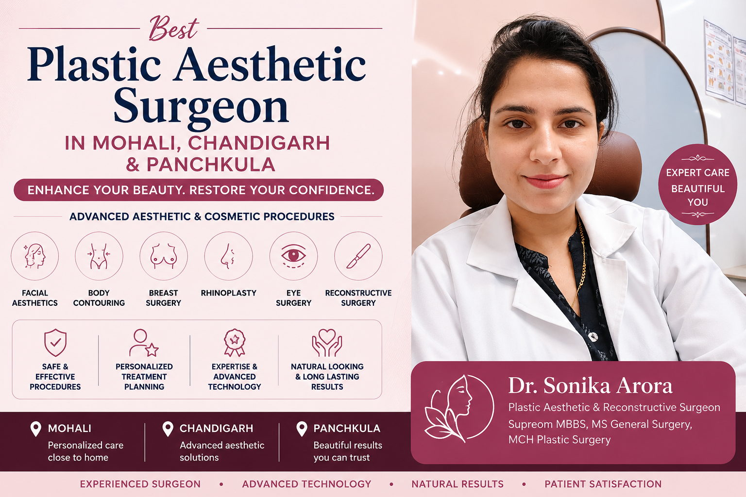 Plastic Aesthetic Surgeon in Mohali